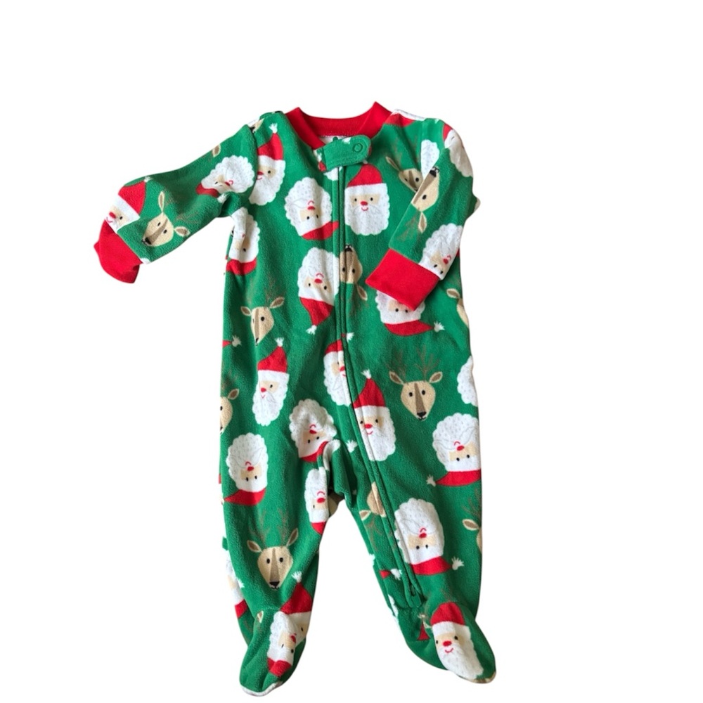 Carter's Green and Red Holiday One Piece
